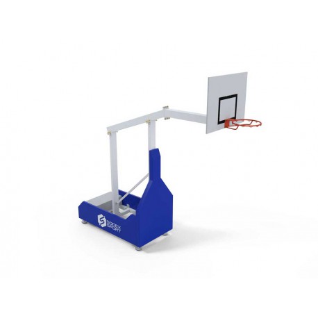 But de basket extérieur mobile non-pliable 3x3 avec déport 1.60 m