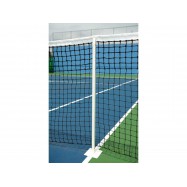 Poteaux de tennis de jeu en simple