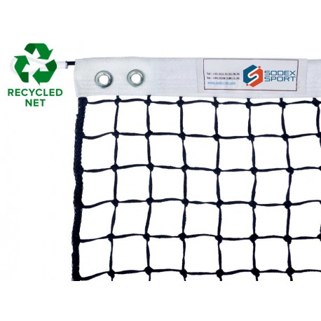 Filet de tennis recyclé 3 mm maille simple