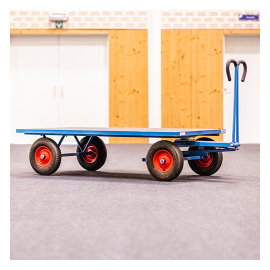 Chariot pour Dalle géante de moquette pour protection de sol sportif